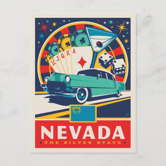 Staatsstolz | Nevada Postkarte (Vorderseite)