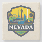 Staatsstolz| Nevada Steinuntersetzer (Vorderseite)