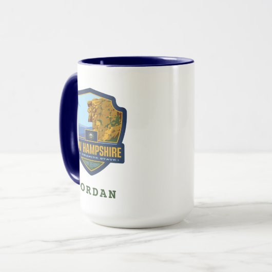 Staatsstolz | New Hampshire Tasse (Vorderseite Links)