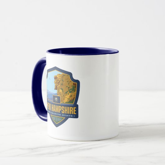 Staatsstolz | New Hampshire Tasse (Vorderseite Links)