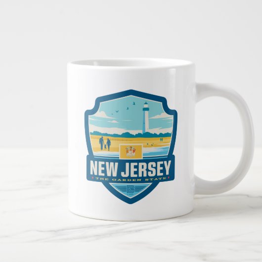 Staatsstolz | New Jersey Jumbo-Tasse (Rechts)