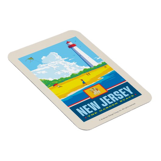 Staatsstolz | New Jersey Magnet (Rechte Seite)