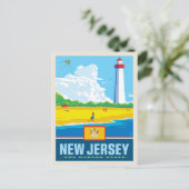 Staatsstolz | New Jersey Postkarte (Stehend Vorderseite)