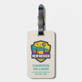 Staatsstolz | New-Mexiko Gepäckanhänger (Rückseite vertikal)