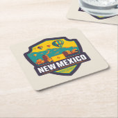 Staatsstolz| New Mexiko Rechteckiger Pappuntersetzer (angewinkelt)