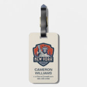 Staatsstolz | New York Gepäckanhänger (Rückseite vertikal)
