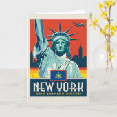 Staatsstolz | New York Karte (Gelbe Blume)