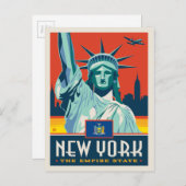 Staatsstolz | New York Postkarte (Vorne/Hinten)