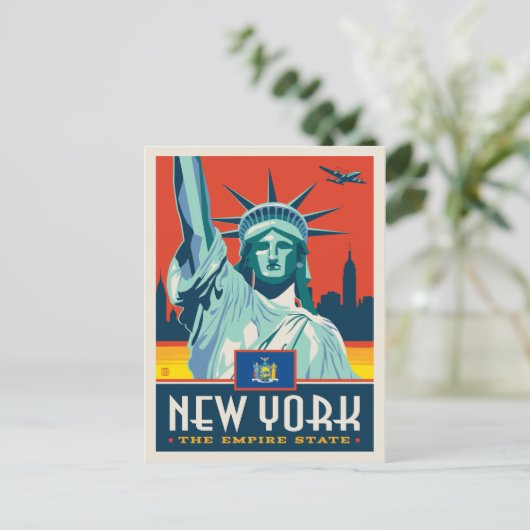 Staatsstolz | New York Postkarte (Stehend Vorderseite)
