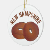 Staatsstolz NH New Hampshire Apple Cider Donuts Keramik Ornament (Links)