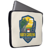 Staatsstolz | North Carolina Laptopschutzhülle (Vorne Rechts)