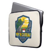 Staatsstolz | North Carolina Laptopschutzhülle (Vorderseite Links)