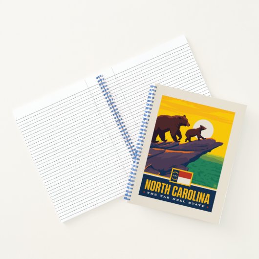 Staatsstolz | North Carolina Notizblock (Innenseite)