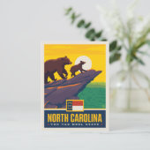 Staatsstolz | North Carolina Postkarte (Stehend Vorderseite)