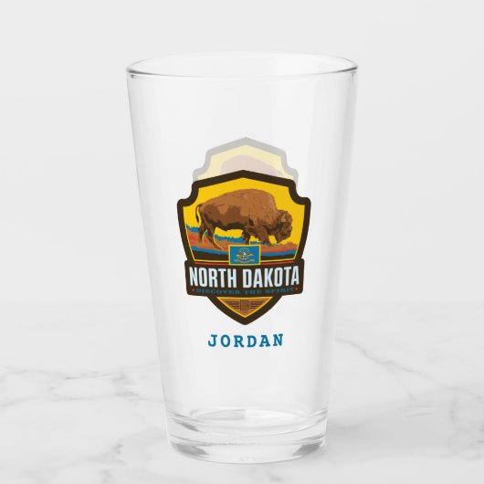 Staatsstolz | North Dakota Glas (Vorderseite)