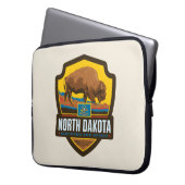 Staatsstolz | North Dakota Laptopschutzhülle (Vorderseite Links)