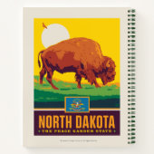 Staatsstolz | North Dakota Notizblock (Rückseite)
