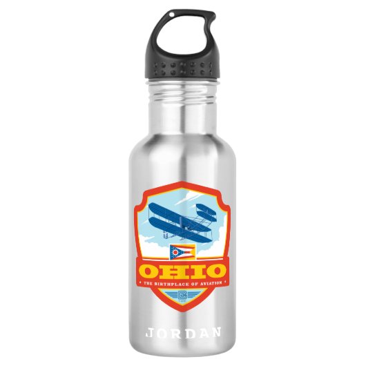 Staatsstolz | Ohio Edelstahlflasche (Vorderseite)