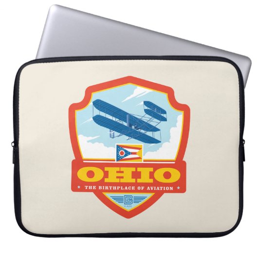 Staatsstolz | Ohio Laptopschutzhülle (Vorderseite)