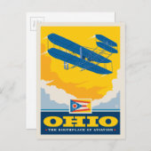 Staatsstolz | Ohio Postkarte (Vorne/Hinten)