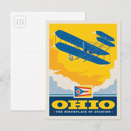 Staatsstolz | Ohio Postkarte (Vorne/Hinten)