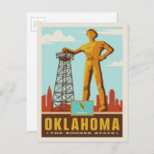 Staatsstolz | Oklahoma Postkarte (Vorne/Hinten)