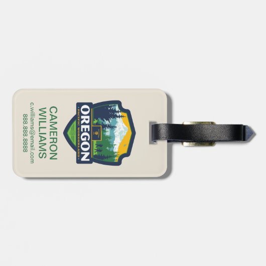 Staatsstolz | Oregon Gepäckanhänger (Rückseite horizontal)