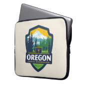 Staatsstolz | Oregon Laptopschutzhülle (Vorderseite Links)