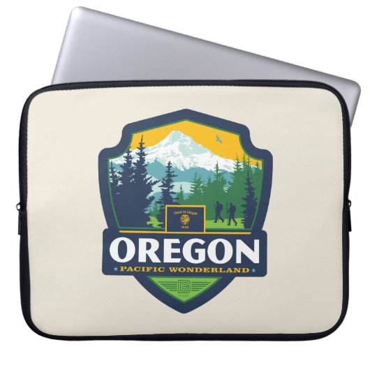 Staatsstolz | Oregon Laptopschutzhülle (Vorderseite)