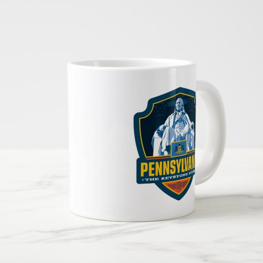 Staatsstolz | Pennsylvania Jumbo-Tasse (Vorderseite Rechts)