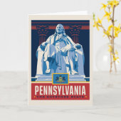 Staatsstolz | Pennsylvania Karte (Gelbe Blume)