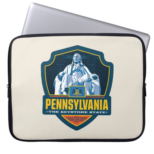 Staatsstolz | Pennsylvania Laptopschutzhülle (Vorderseite)
