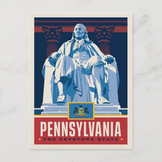 Staatsstolz | Pennsylvania Postkarte (Vorderseite)