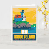 Staatsstolz | Rhode Island Karte (Gelbe Blume)