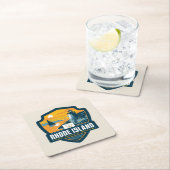 Staatsstolz| Rhode Island Rechteckiger Pappuntersetzer (Vor Ort)