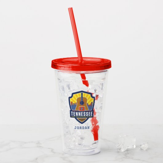Staatsstolz | Tennessee Acryltrinkbecher (Vorderseite Ice)