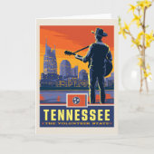 Staatsstolz | Tennessee Karte (Gelbe Blume)