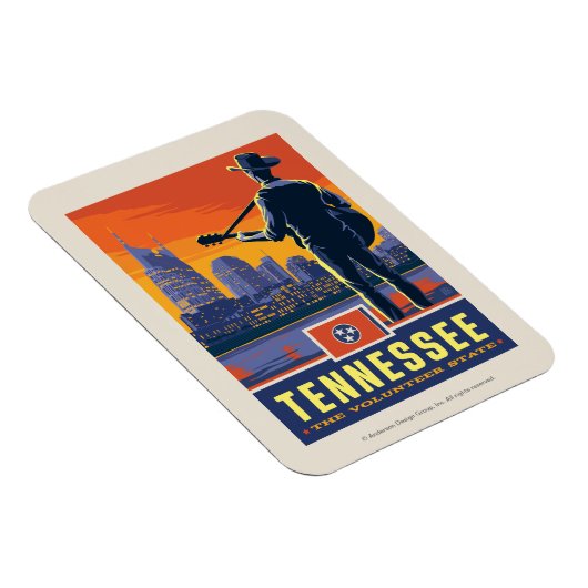 Staatsstolz | Tennessee Magnet (Rechte Seite)