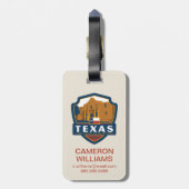 Staatsstolz | Texas Gepäckanhänger (Rückseite vertikal)