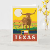 Staatsstolz | Texas Karte (Gelbe Blume)