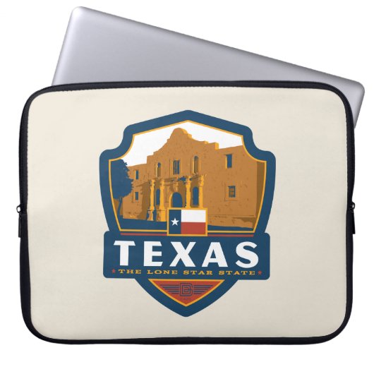 Staatsstolz | Texas Laptopschutzhülle (Vorderseite)