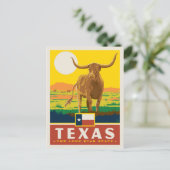 Staatsstolz | Texas Postkarte (Stehend Vorderseite)