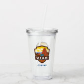 Staatsstolz | Utah Acryltrinkbecher (Rückseite)