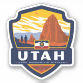 Staatsstolz | Utah Aufkleber (Vorderseite)