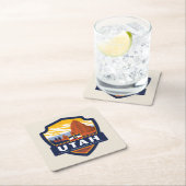 Staatsstolz | Utah Rechteckiger Pappuntersetzer (Vor Ort)