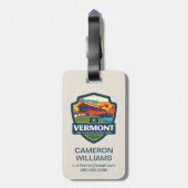 Staatsstolz | Vermont Gepäckanhänger (Rückseite vertikal)