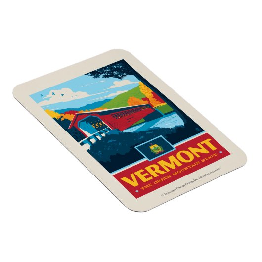 Staatsstolz | Vermont Magnet (Rechte Seite)