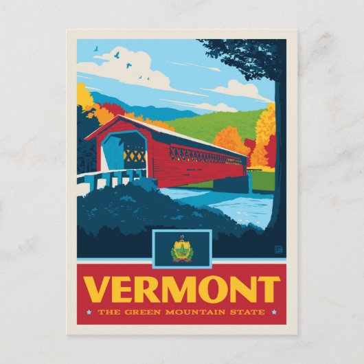 Staatsstolz | Vermont Postkarte (Vorderseite)