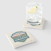 Staatsstolz | Virginia Steinuntersetzer (Seitenansicht)