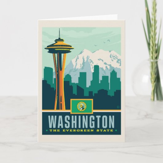 Staatsstolz | Washington Karte (Vorderseite)